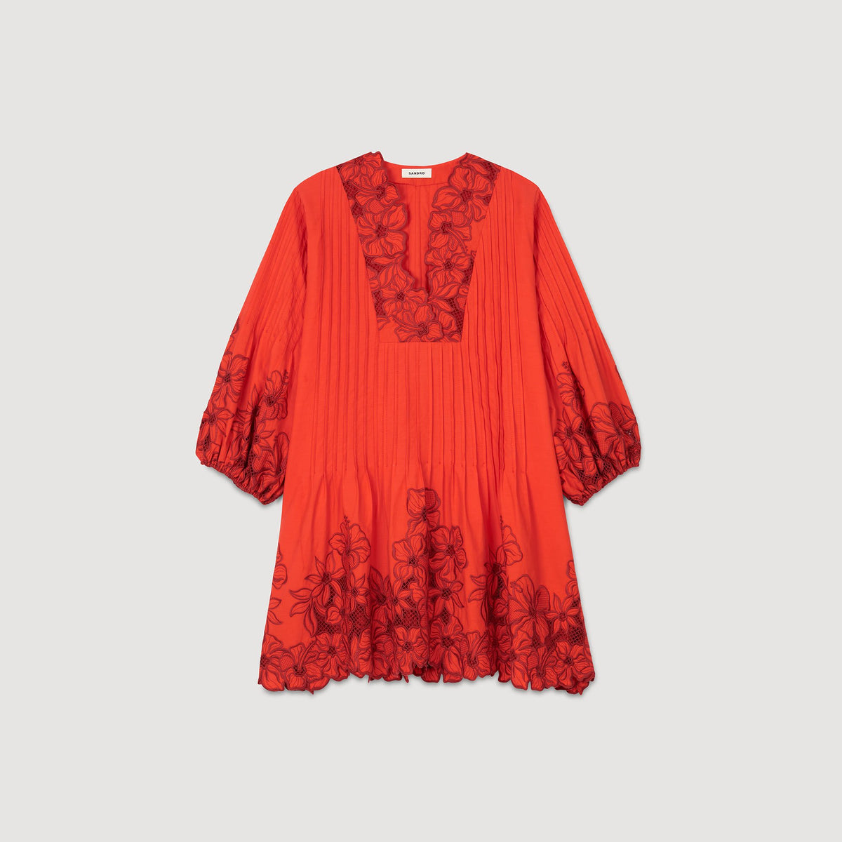Mini dress with floral details | Sandro