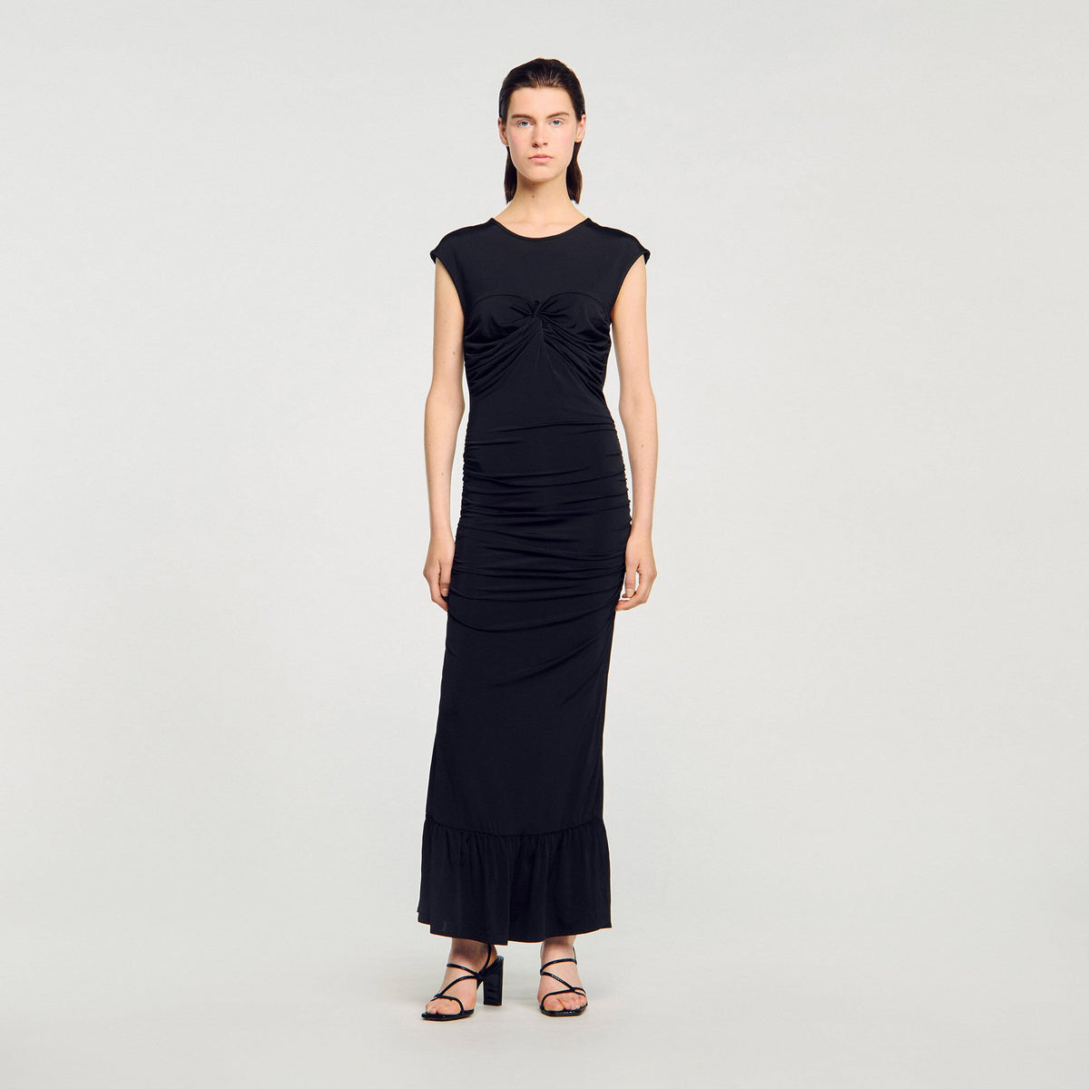 Draped maxi dress | Sandro
