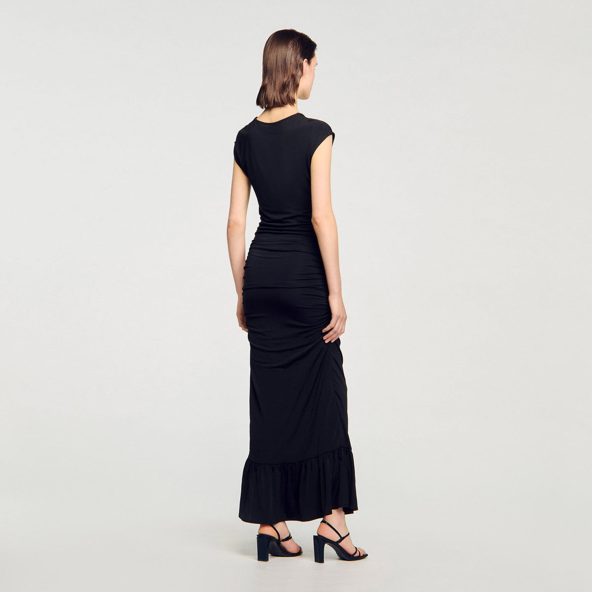 Draped maxi dress | Sandro