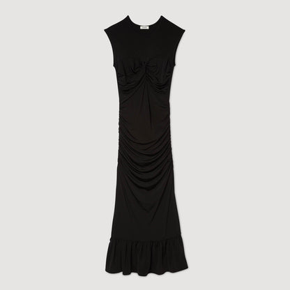 Draped maxi dress | Sandro