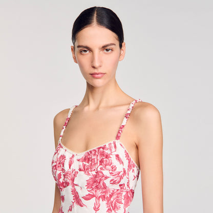 Floral print maxi dress | Sandro