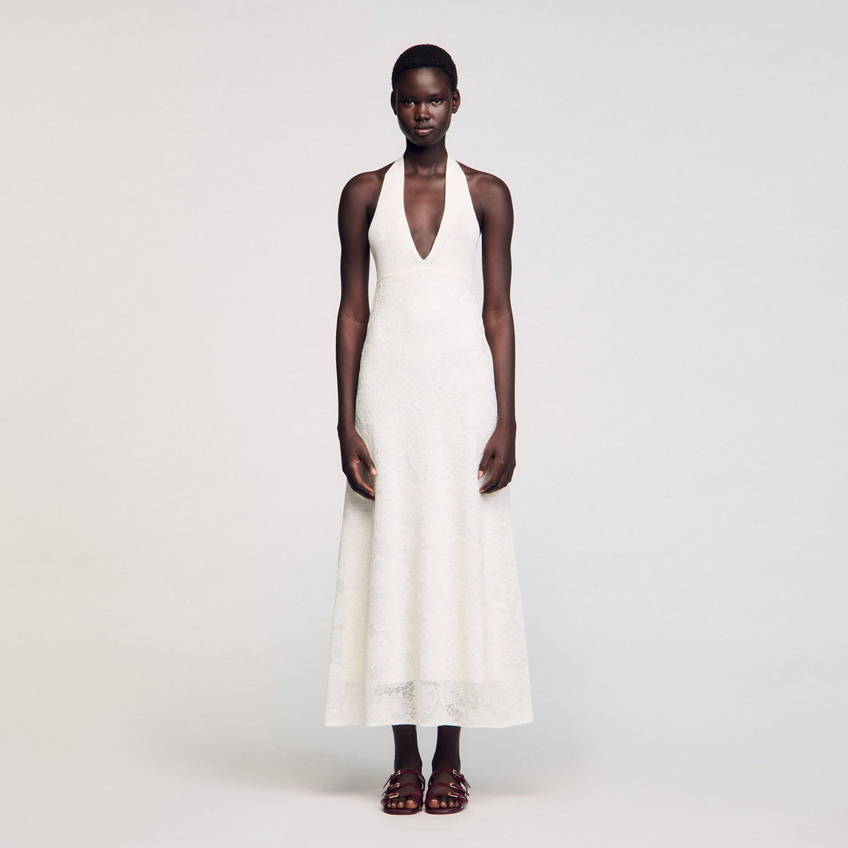 Maxi knit dress | Sandro