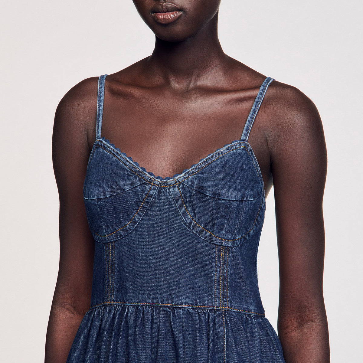 Midi denim dress | Sandro