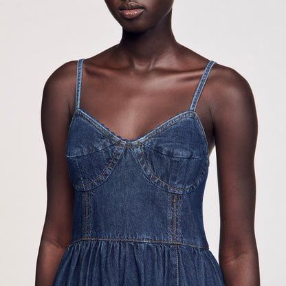 Midi denim dress | Sandro
