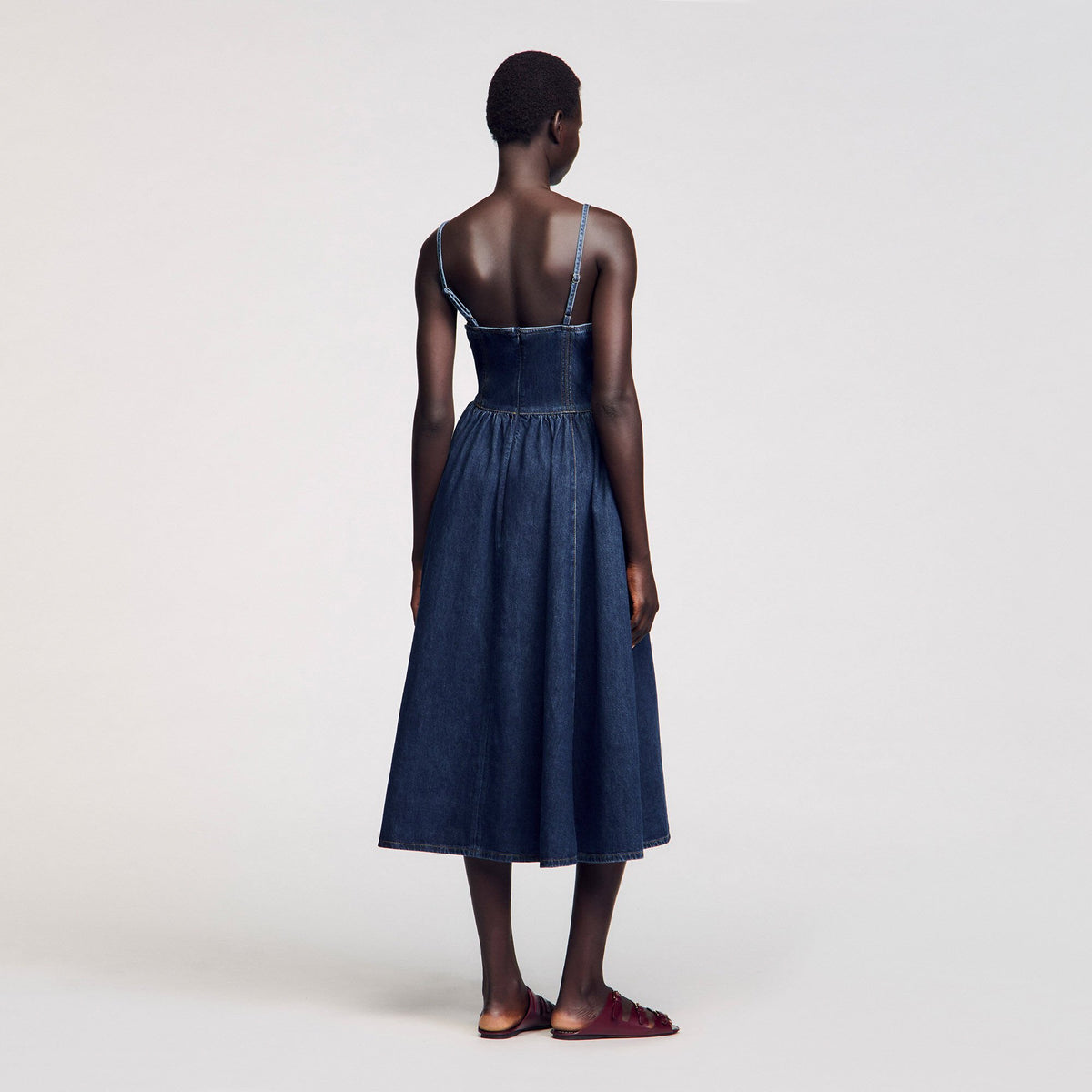 Midi denim dress | Sandro
