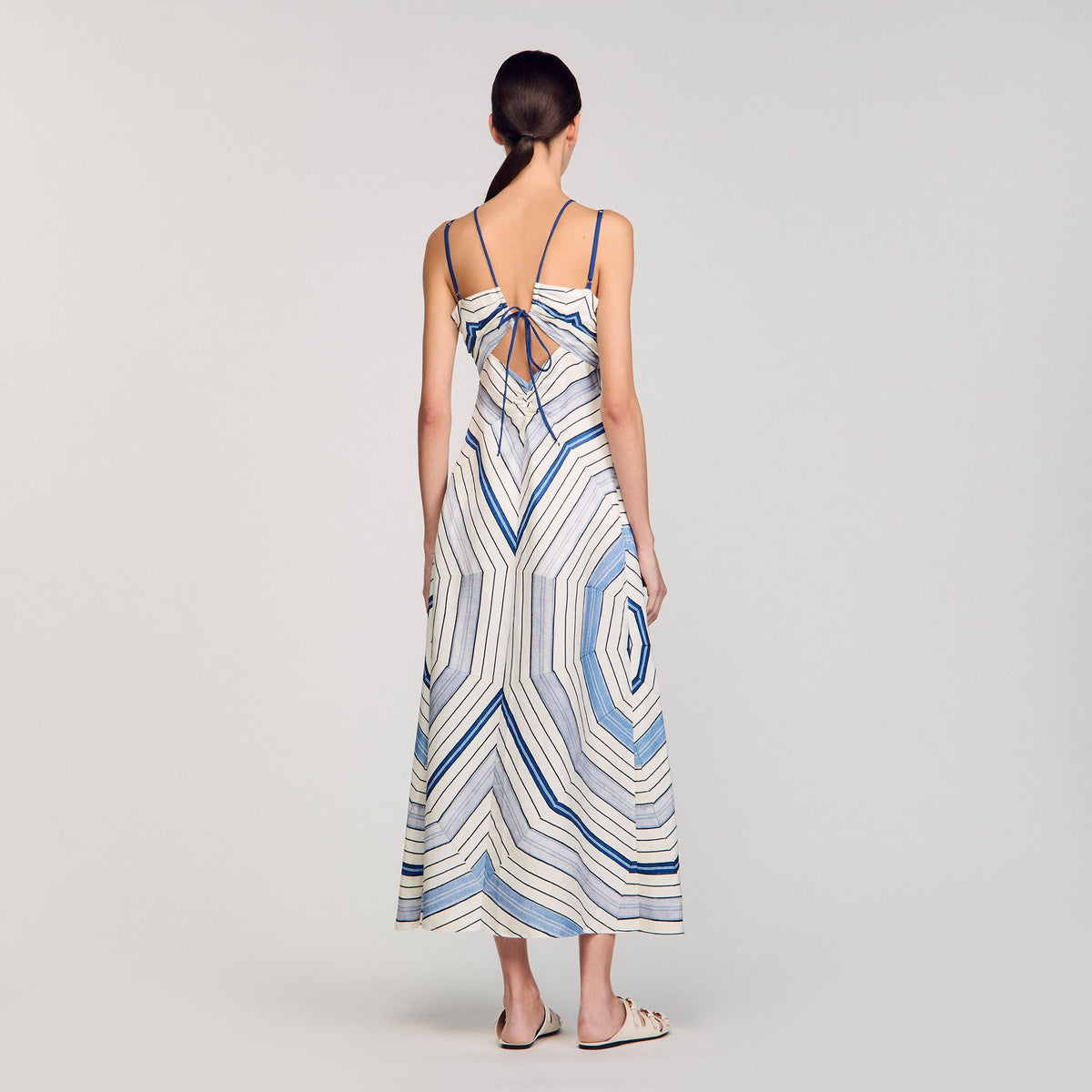 Spiral-motif maxi dress | Sandro