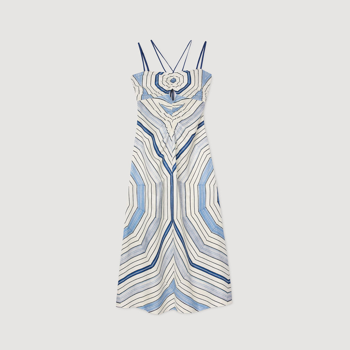 Spiral-motif maxi dress | Sandro
