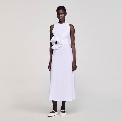 Ruffled sleeveless maxi dress | Sandro