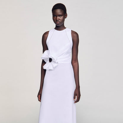 Ruffled sleeveless maxi dress | Sandro