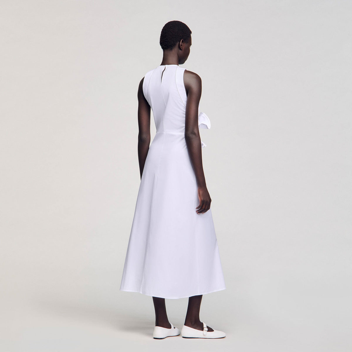 Ruffled sleeveless maxi dress | Sandro