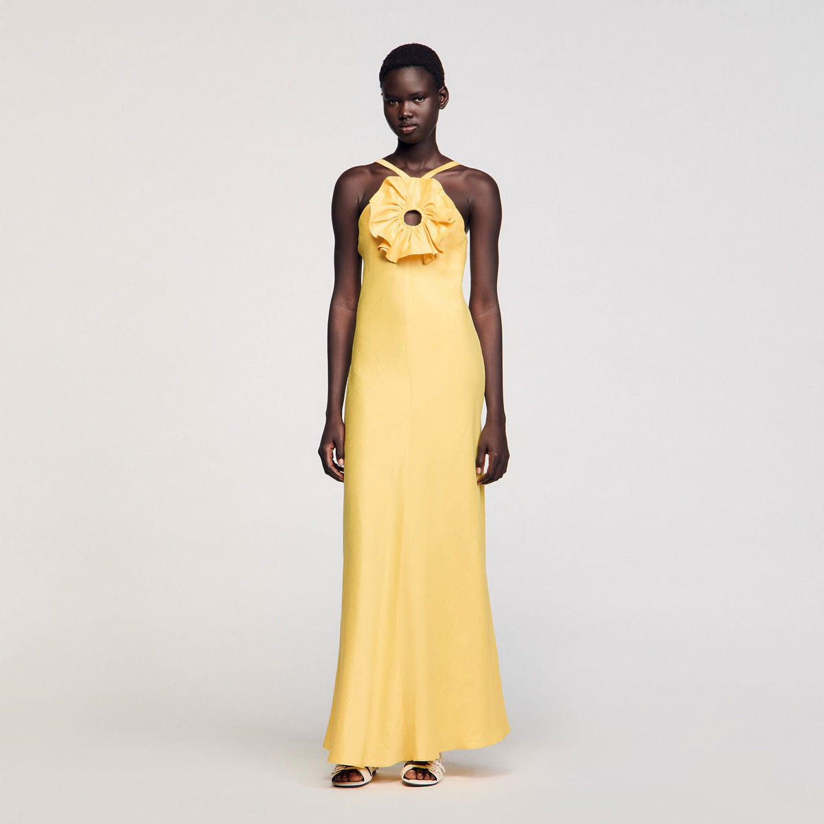 Floral detail maxi dress | Sandro
