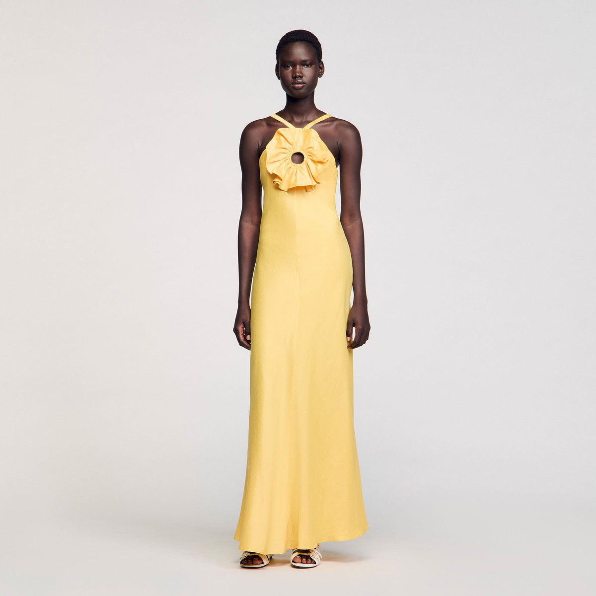 Floral detail maxi dress | Sandro