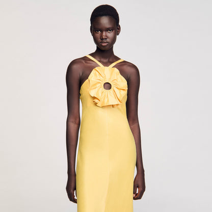 Floral detail maxi dress | Sandro
