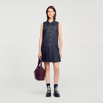 Mini denim dress | Sandro