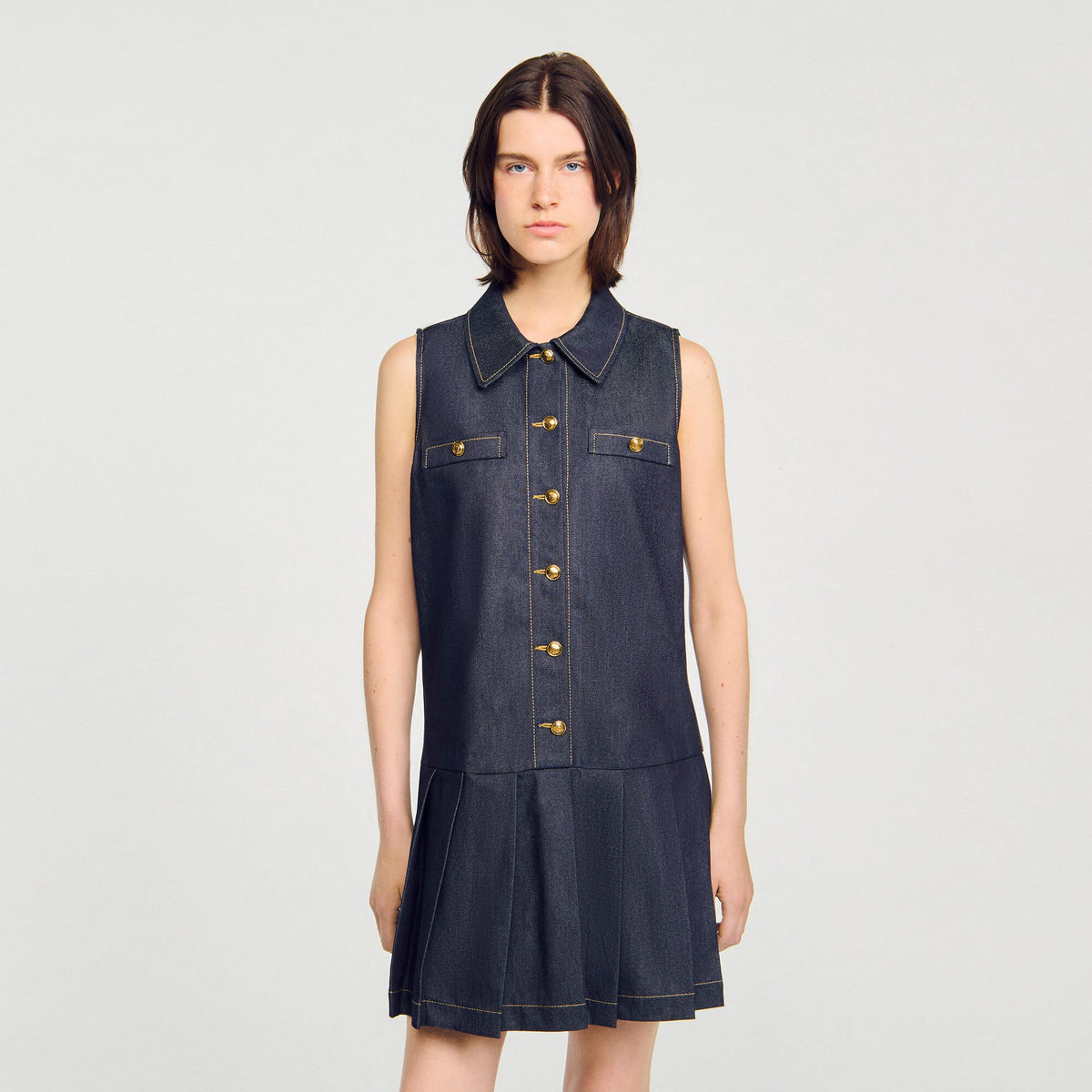 Mini denim dress | Sandro