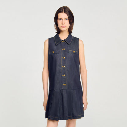Mini denim dress | Sandro