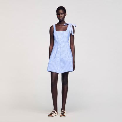 Mini striped dress | Sandro