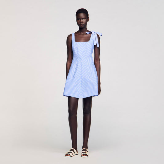 Mini striped dress | Sandro