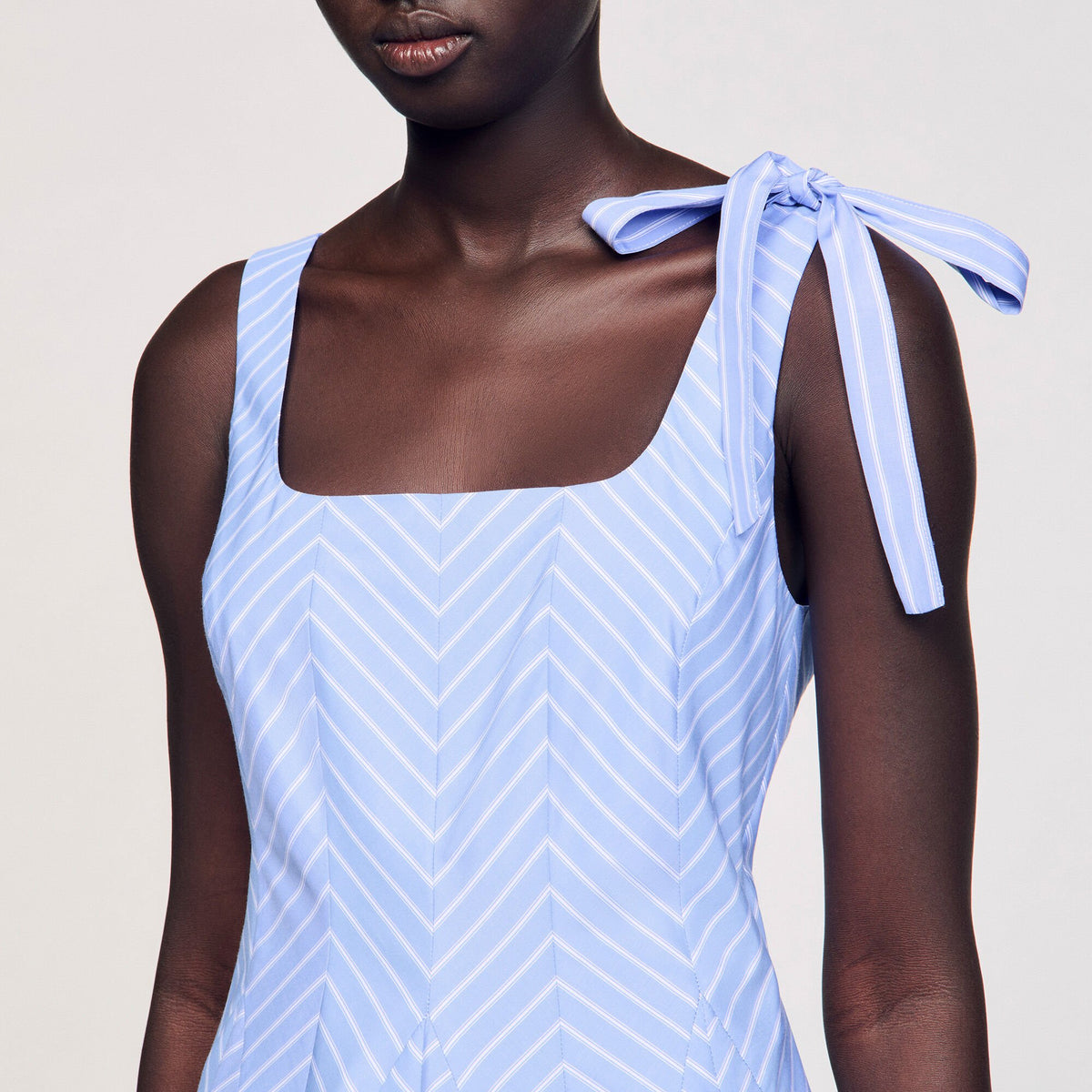 Mini striped dress | Sandro