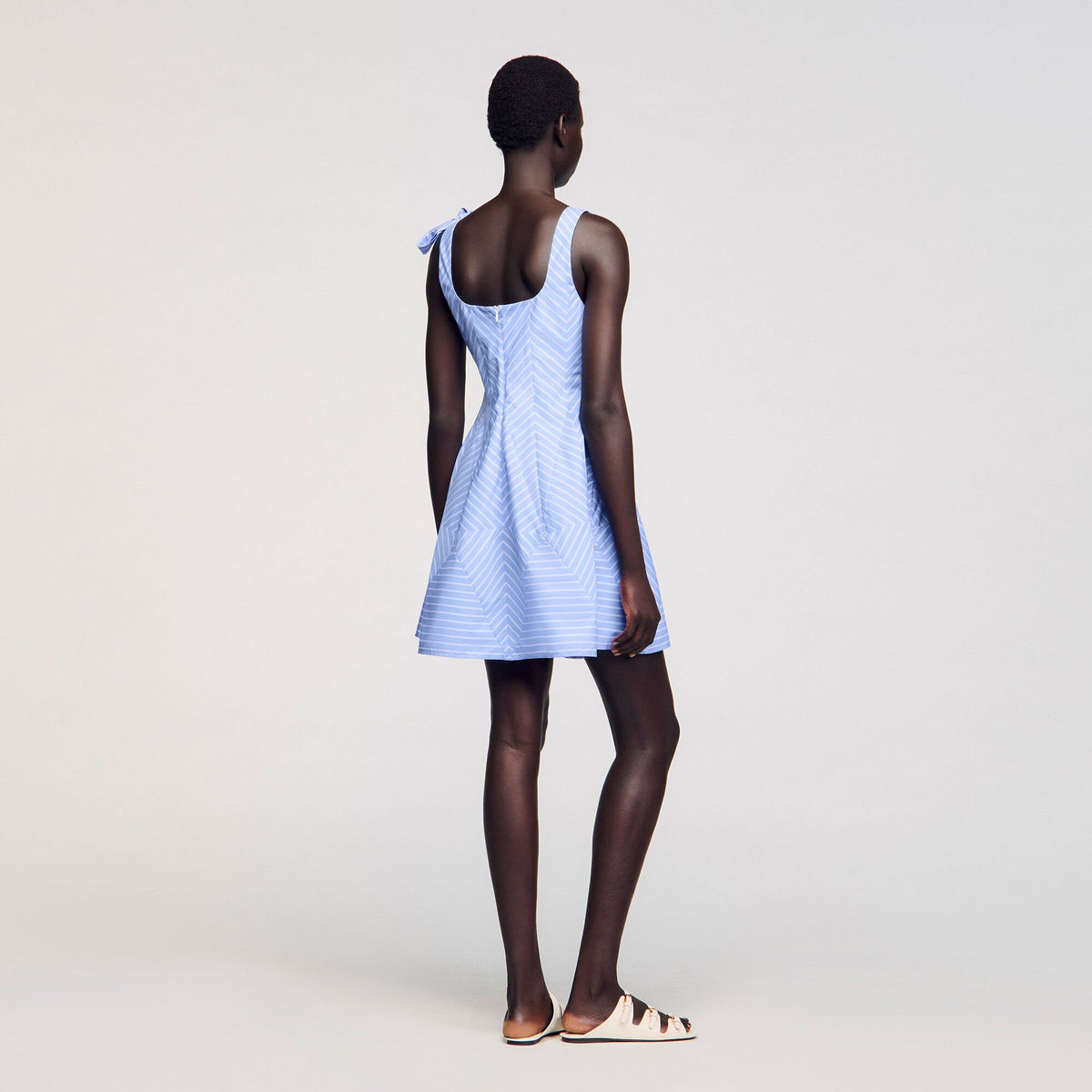 Mini striped dress | Sandro