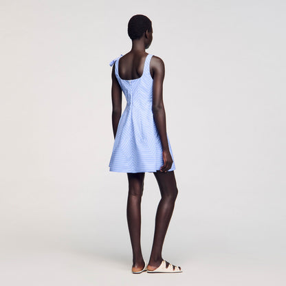 Mini striped dress | Sandro