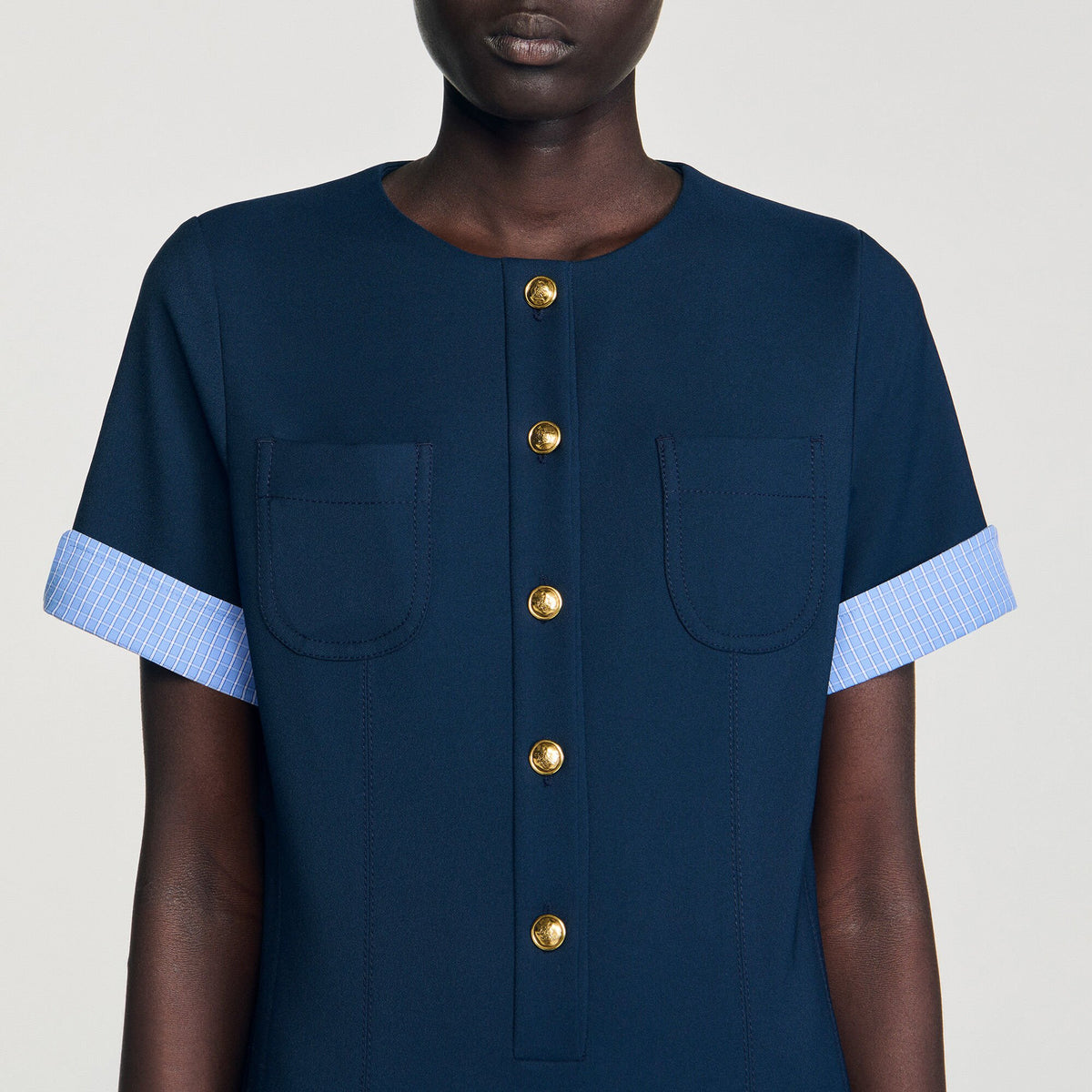 Mini pleated dress | Sandro