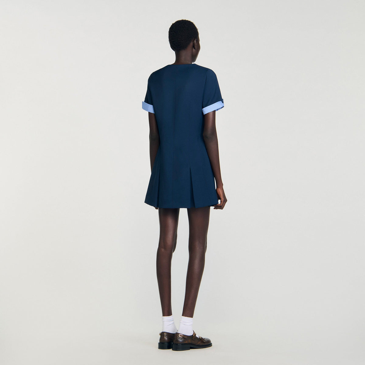 Mini pleated dress | Sandro
