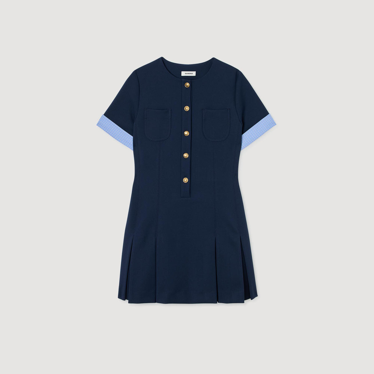 Mini pleated dress | Sandro