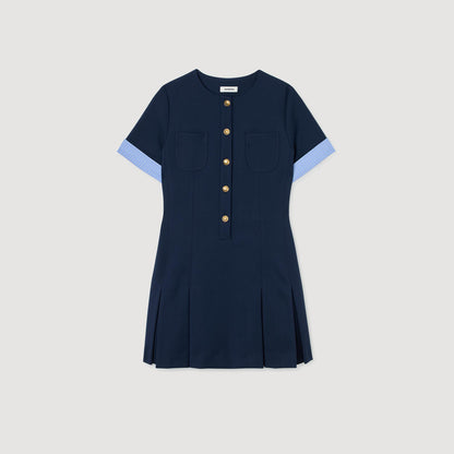Mini pleated dress | Sandro