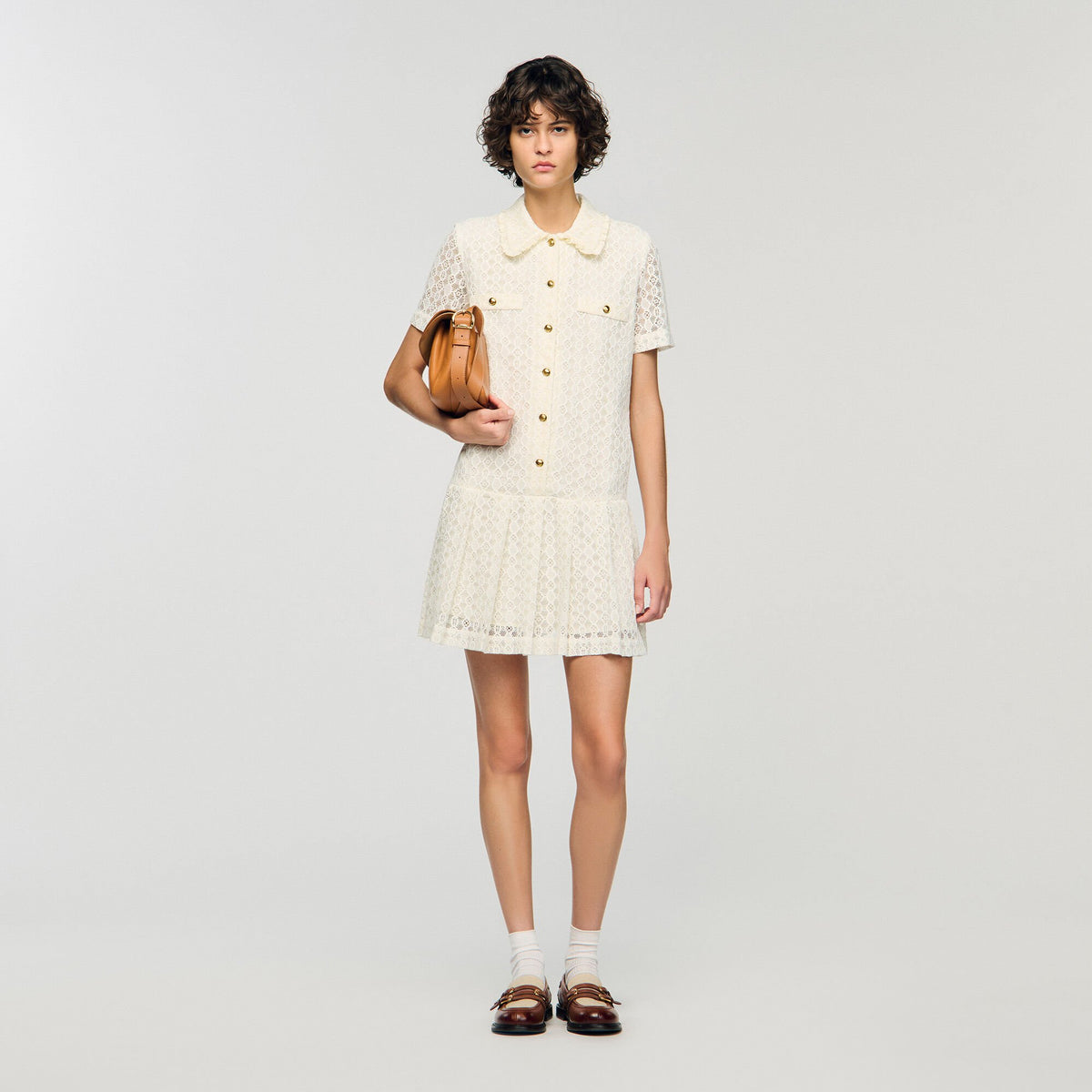 Mini lace dress | Sandro