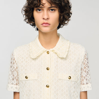 Mini lace dress | Sandro
