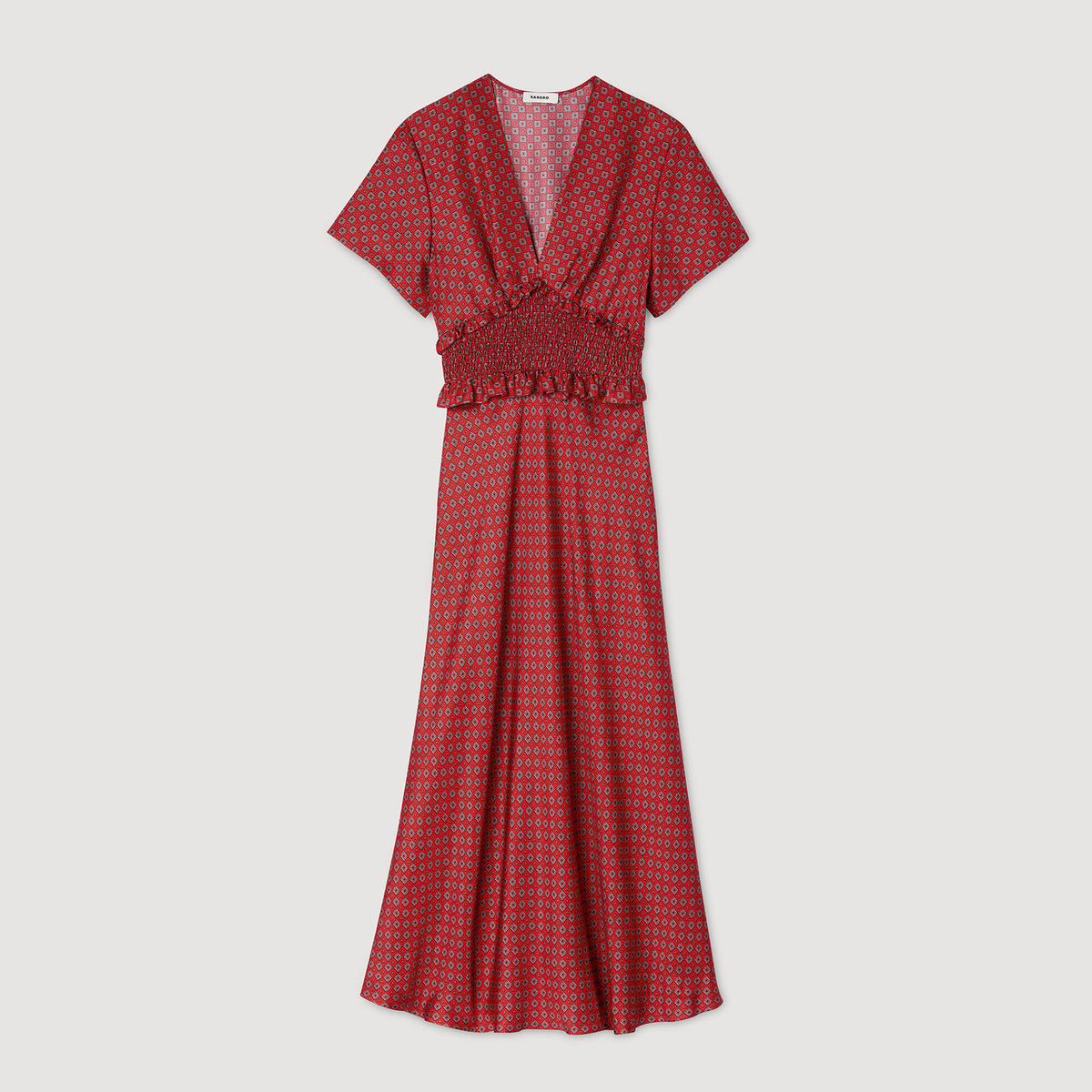 Scarf print maxi dress | Sandro