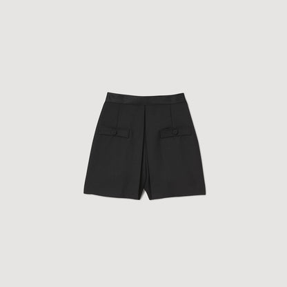 High-waisted shorts with buttons | Sandro
