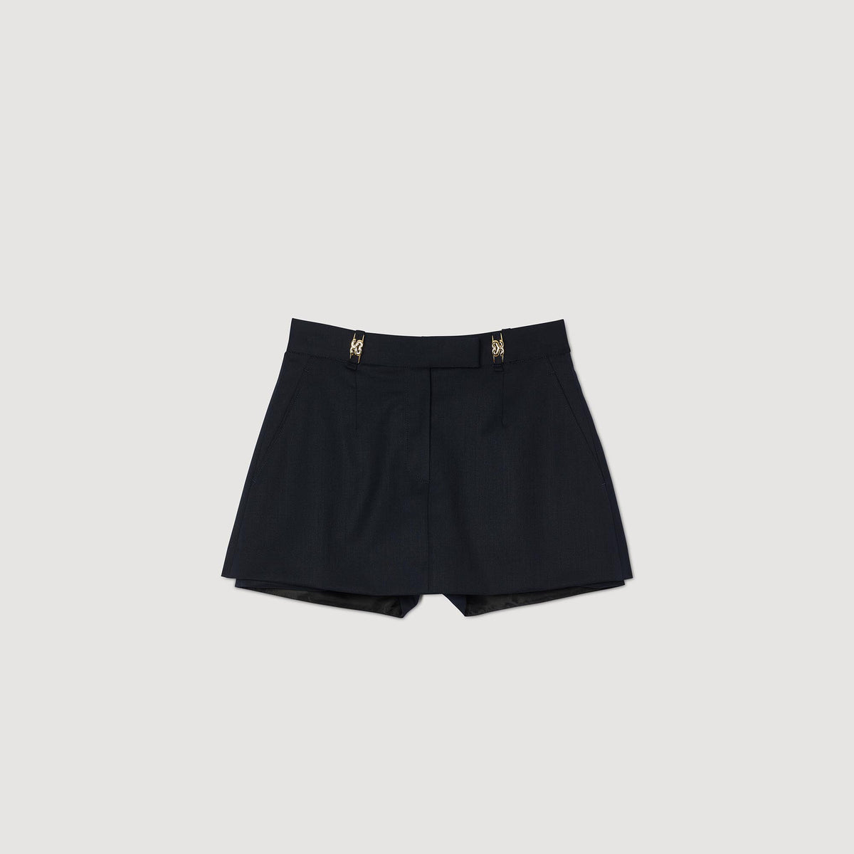 Skort with decorative belt loops | Sandro