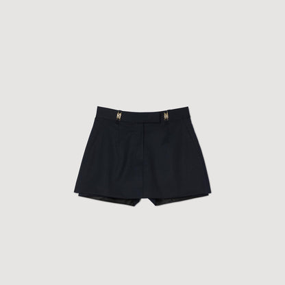 Skort with decorative belt loops | Sandro