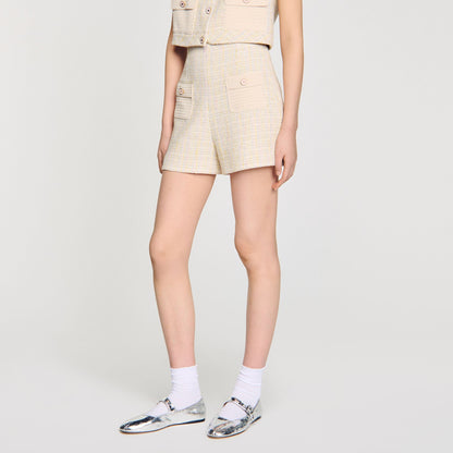Decorative tweed shorts | Sandro