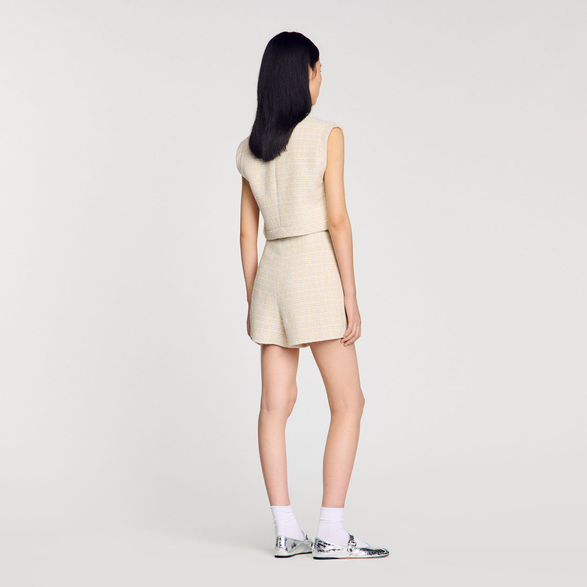 Decorative tweed shorts | Sandro