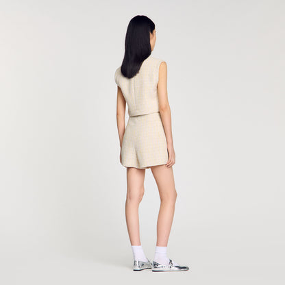 Decorative tweed shorts | Sandro