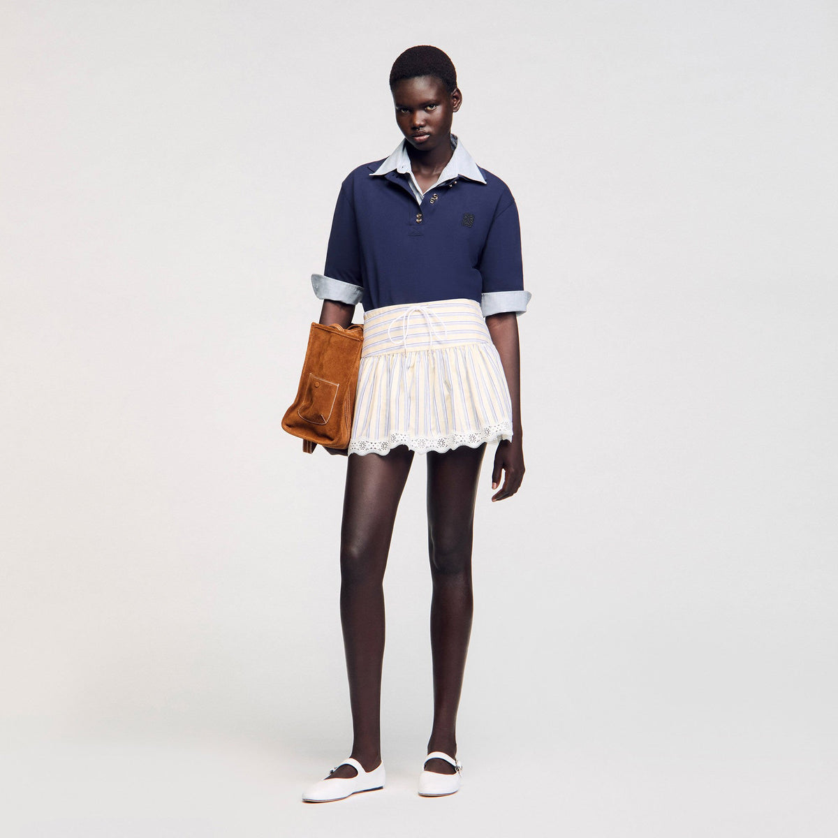 Striped skort | Sandro
