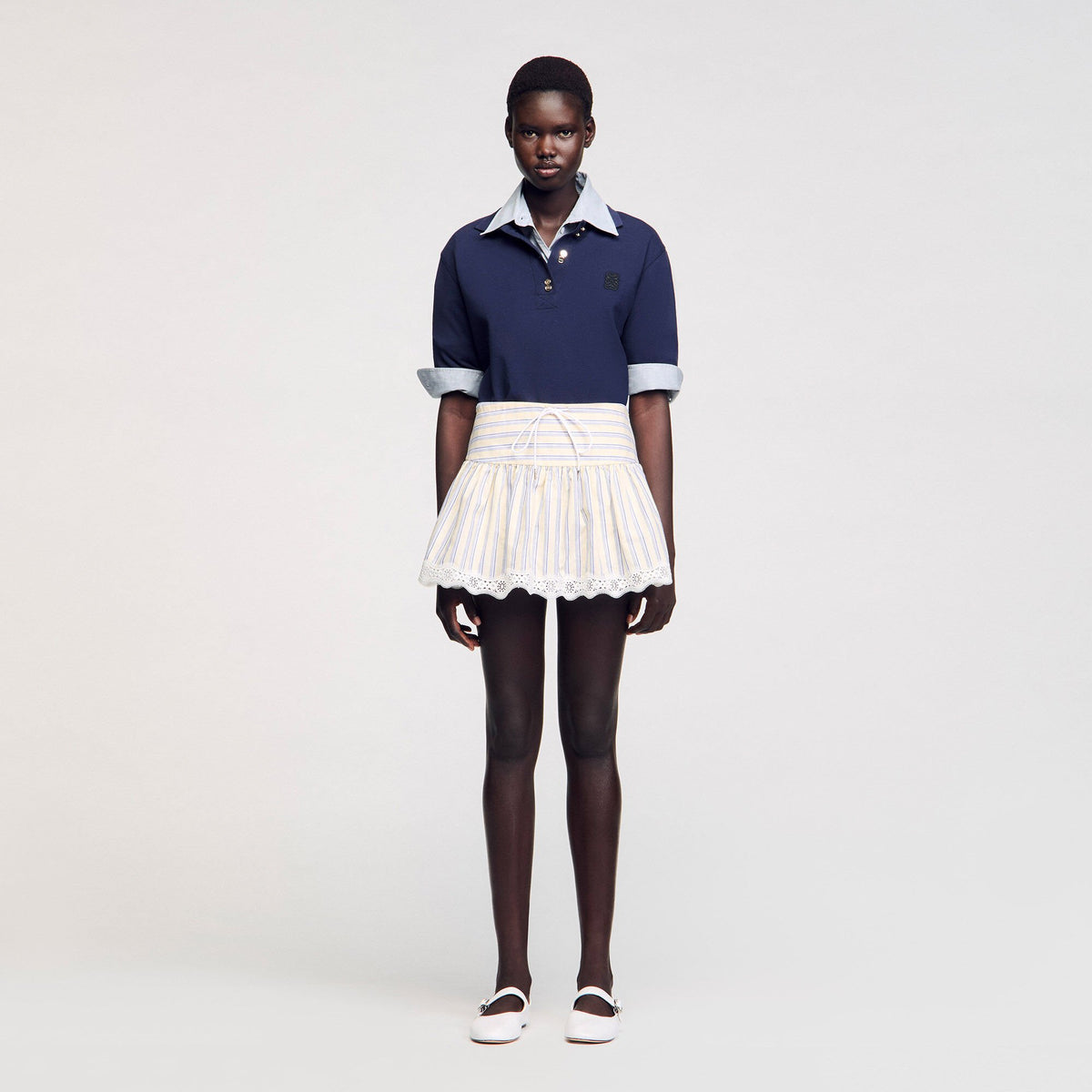 Striped skort | Sandro