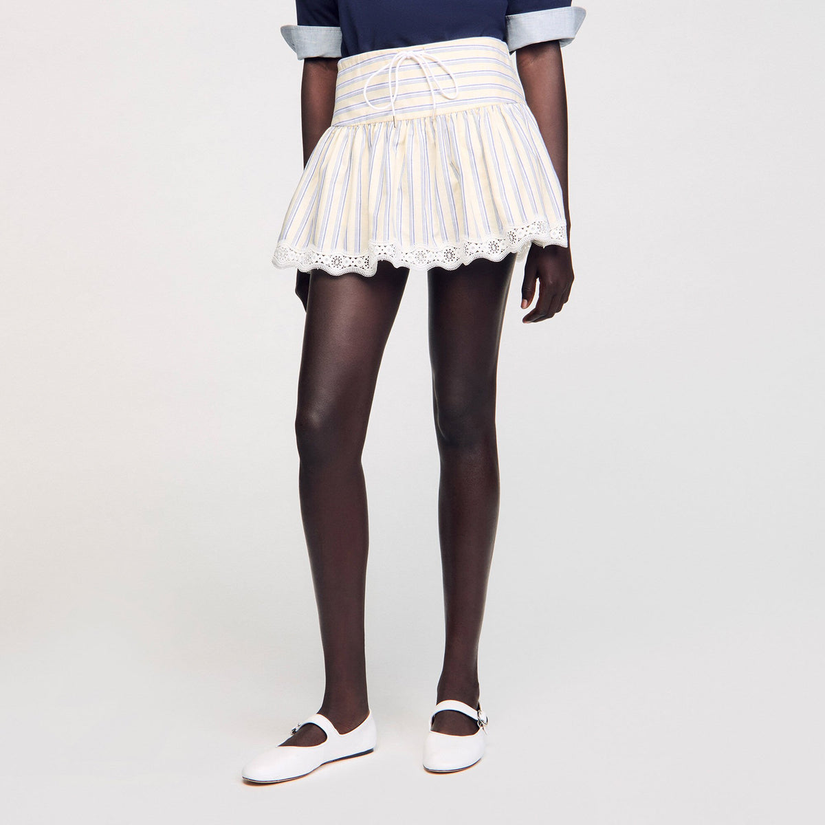 Striped skort | Sandro