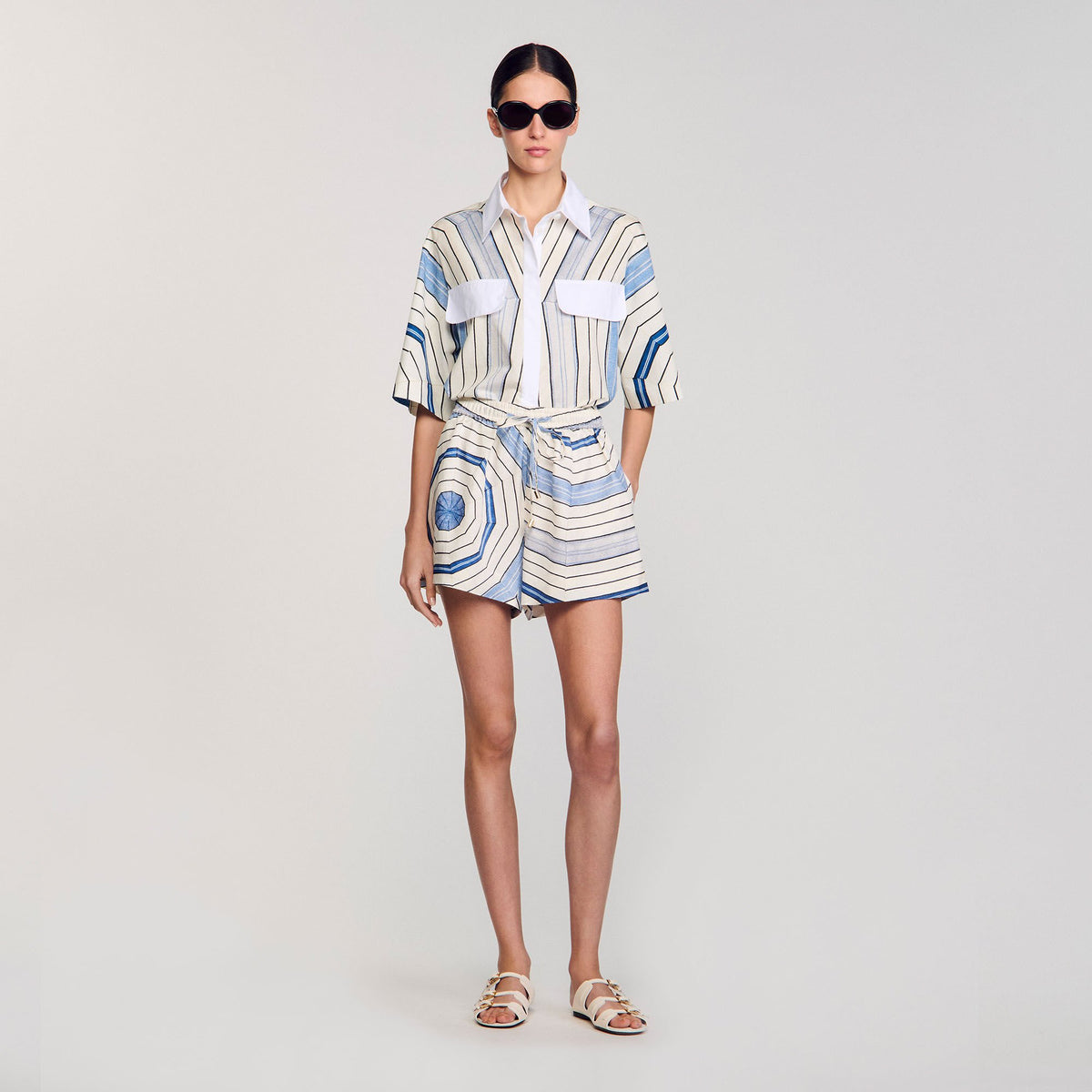 Spiral-motif shorts | Sandro