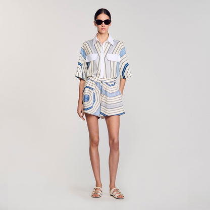 Spiral-motif shorts | Sandro