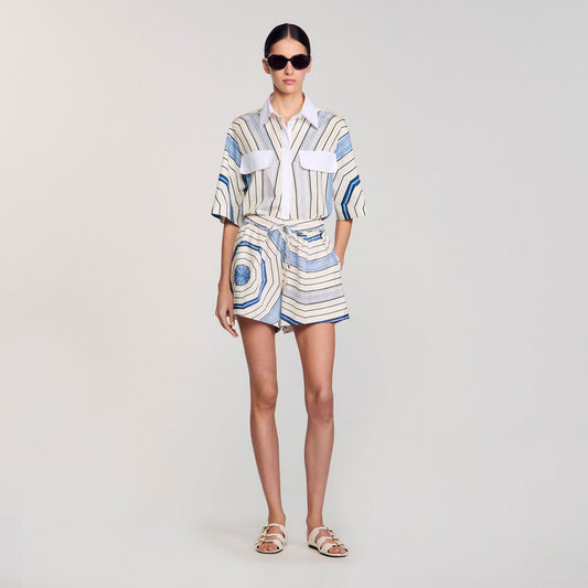 Spiral-motif shorts | Sandro