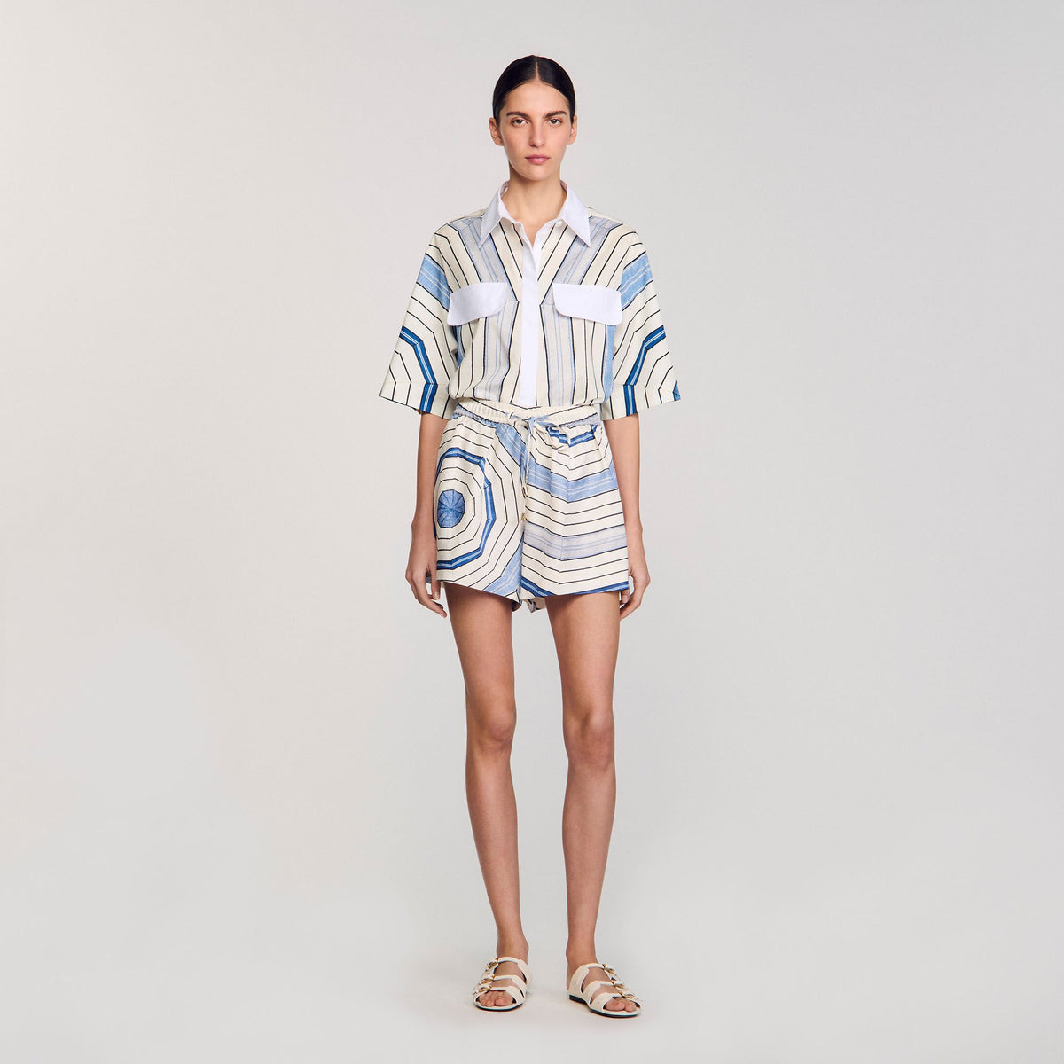 Spiral-motif shorts | Sandro