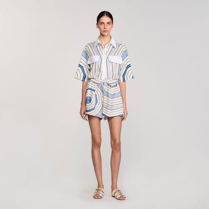 Spiral-motif shorts | Sandro