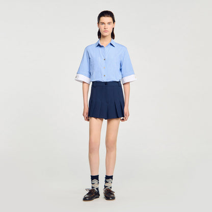 Tailored pleated shorts | Sandro