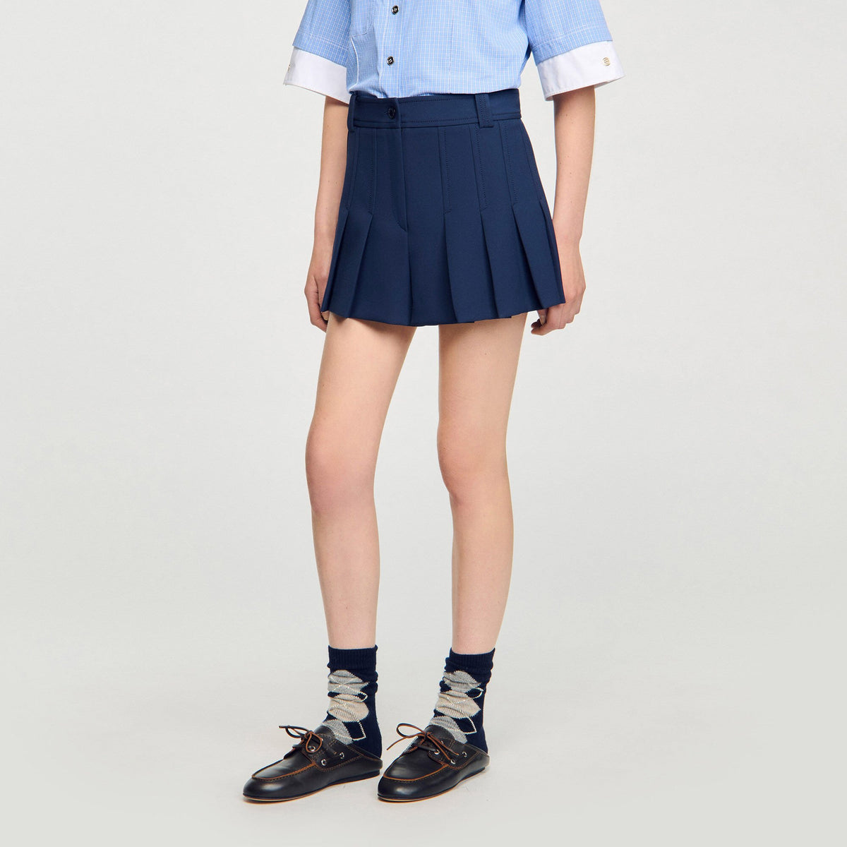 Tailored pleated shorts | Sandro