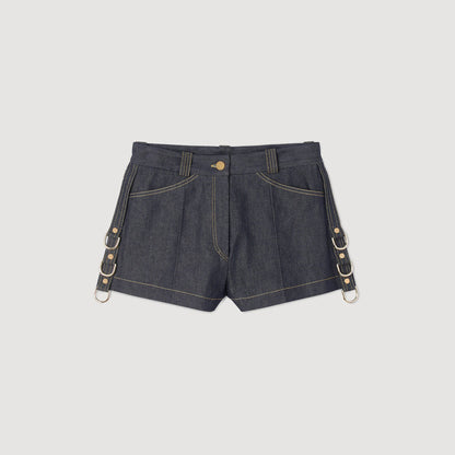 Denim belt loop shorts | Sandro