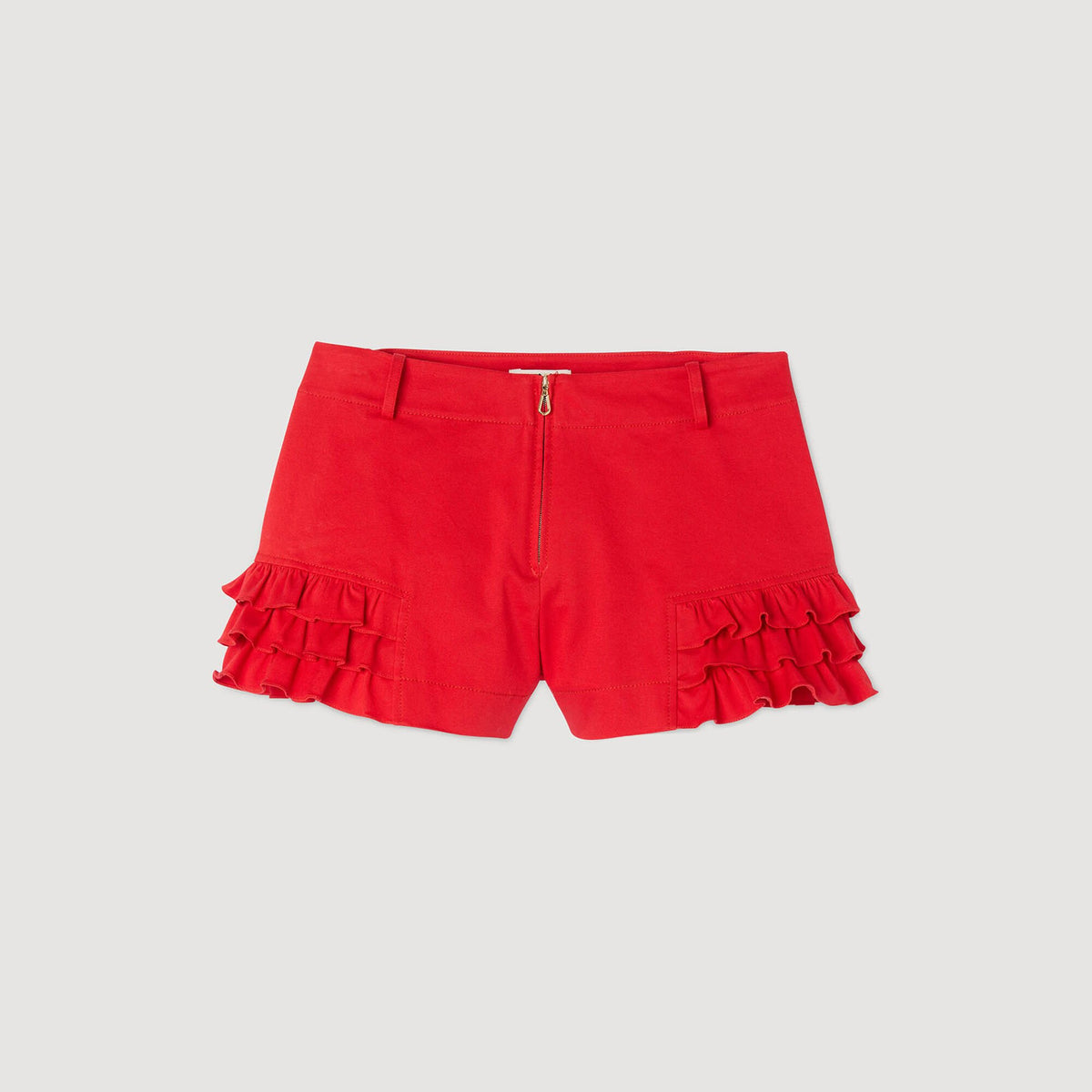 Flared ruffled shorts | Sandro